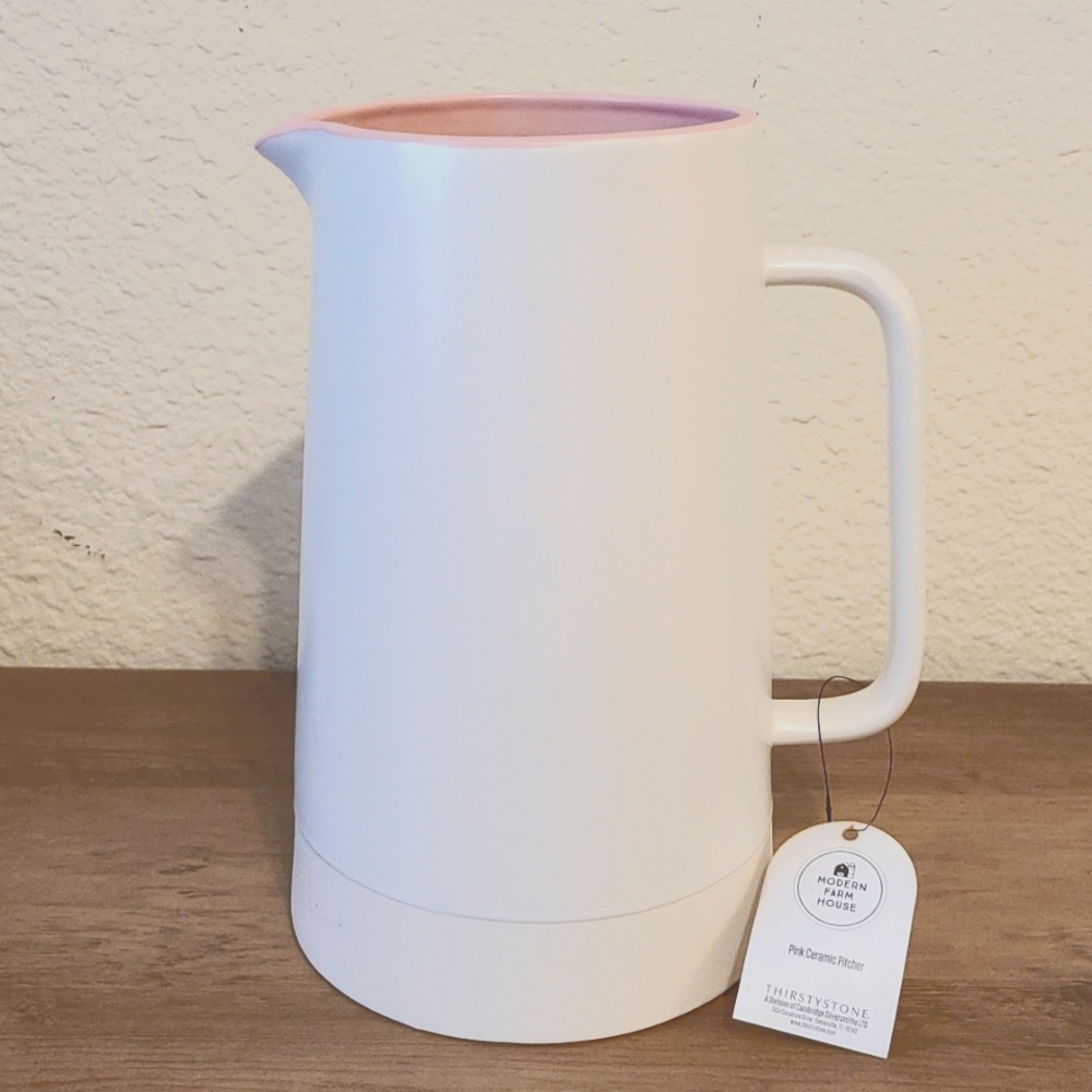 Modern Farmhouse Ceramic Pitcher